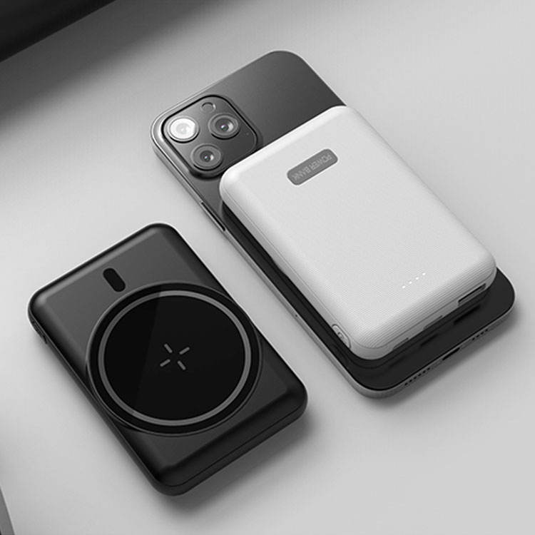 Ultra-Slim 15W Magnetic Wireless Power Bank (Fast Charging PD, Li-Polymer Portable Charger)