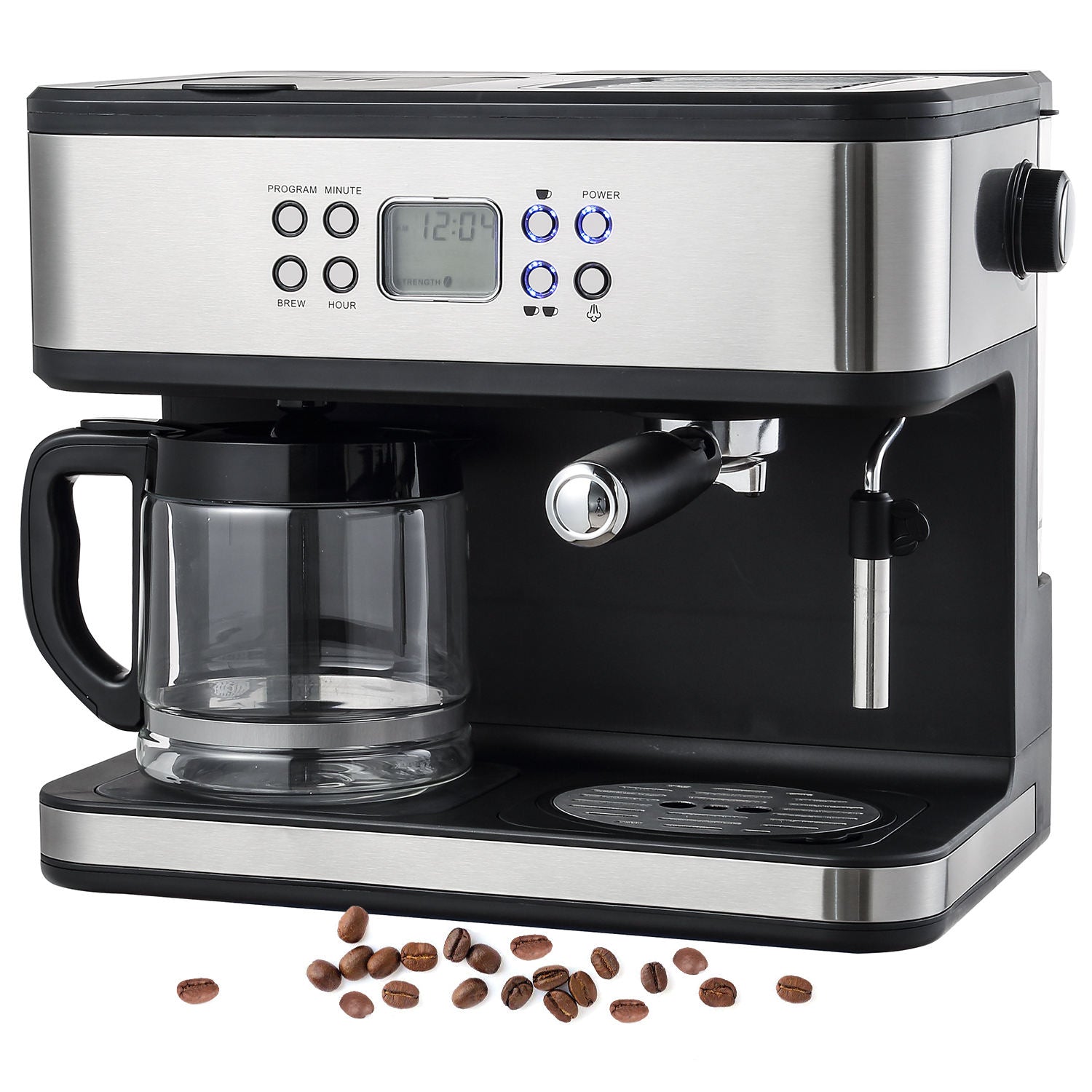 Anbo 2-in-1 Espresso & Drip Coffee Maker – 20-Bar Professional Coffee Machine
