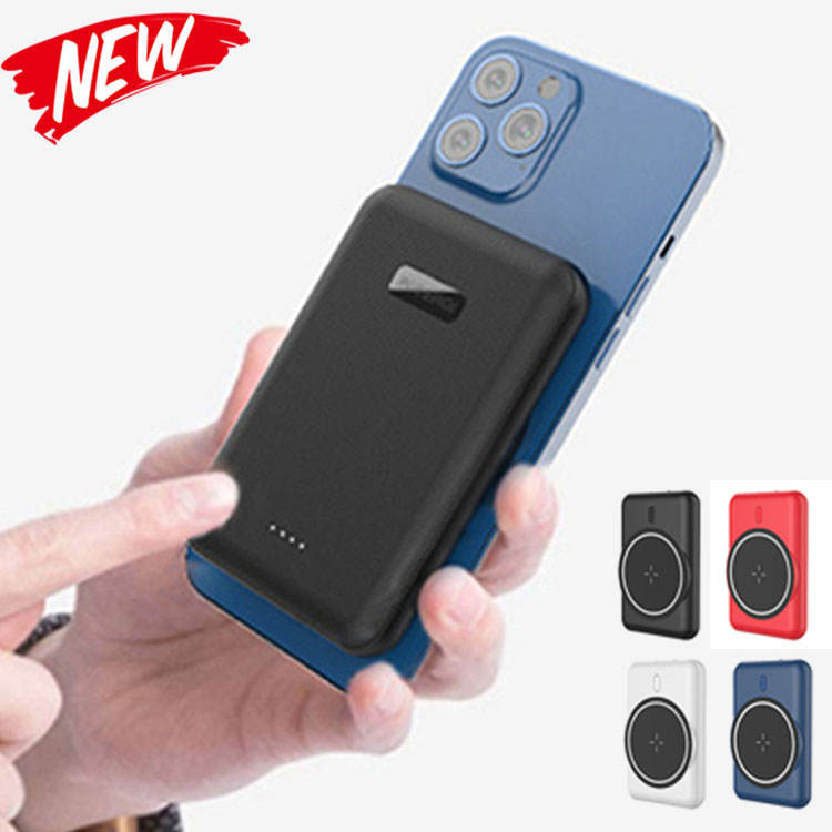 Ultra-Slim 15W Magnetic Wireless Power Bank (Fast Charging PD, Li-Polymer Portable Charger)