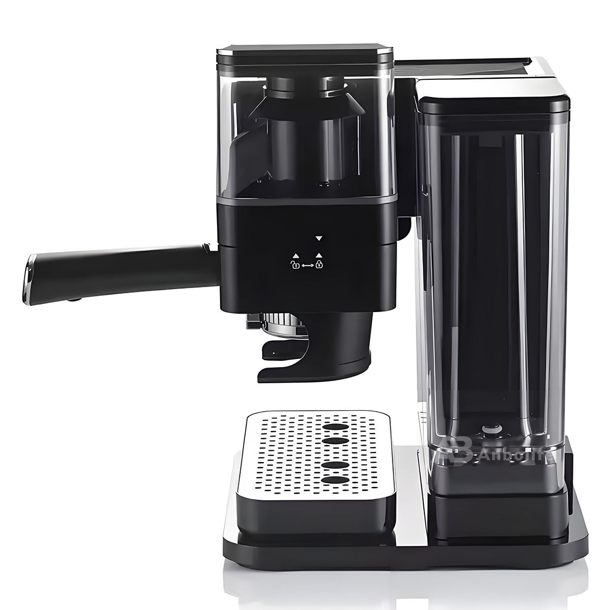 Anbo Multi-Function Semi-Automatic Espresso Machine with Built-In Grinder & Digital Display