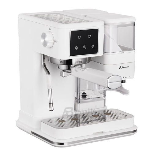 Anbo Multi-Function Semi-Automatic Espresso Machine with Built-In Grinder & Digital Display