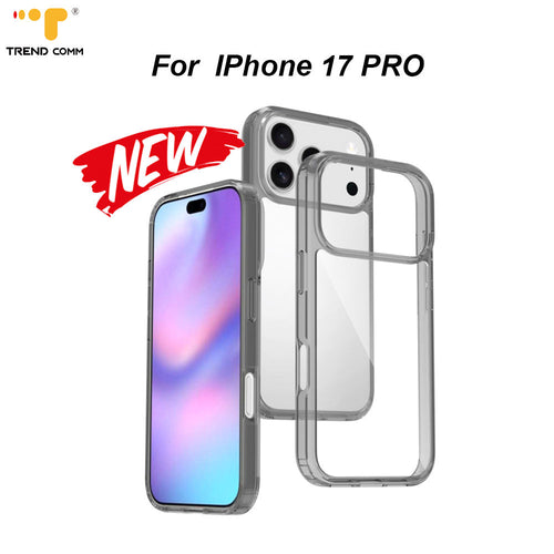 Custom Transparent Liquid TPU Case for iPhone 17 Pro Max (Shockproof Hard Back Protection, Frosting Detail)