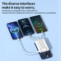 ●	3-in-1 10000mAh Ultra-Slim MagSafe Power Bank with Built-in Charging Cables (22.5W PD Fast Charging)